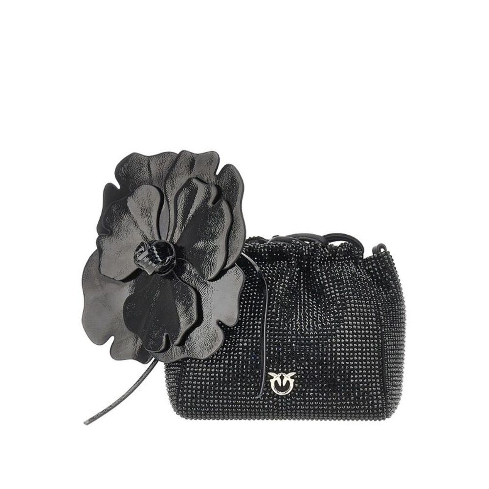 Pinko Women Full-Strass Bucket Bag With Flower